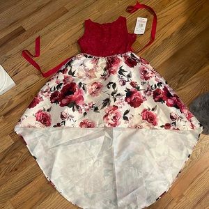 NWT - HighLow Sparkly Floral Dress